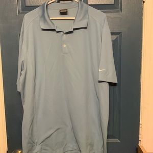 Mens Nike Golf Dri Fit shirt size XL. Aqua-mist